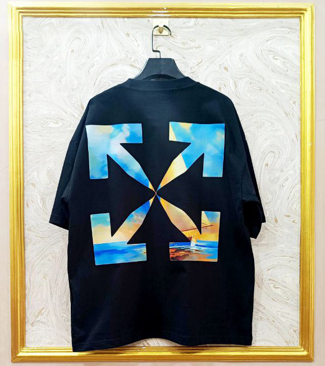 OWS-98 | Off-White Style Graphic T-Shirt โ Streetwear Oversized Tee