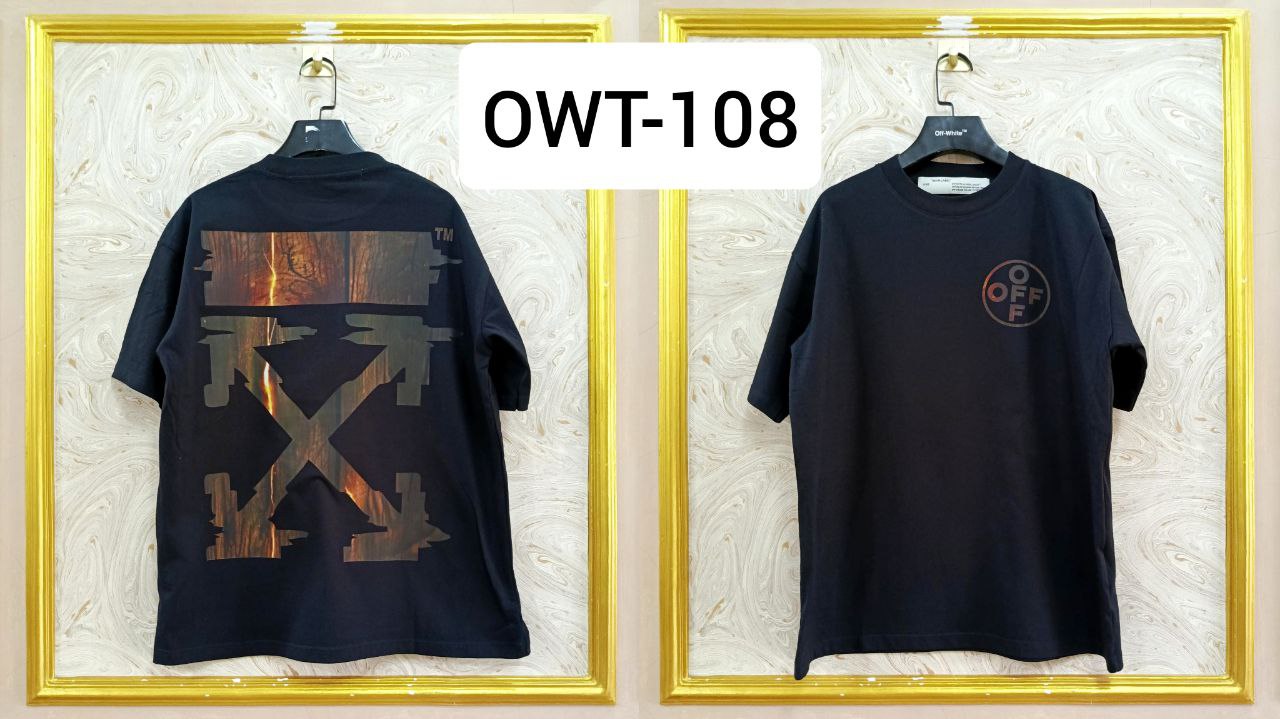 Off-White Inspired Back Logo T-Shirt - OWT-108