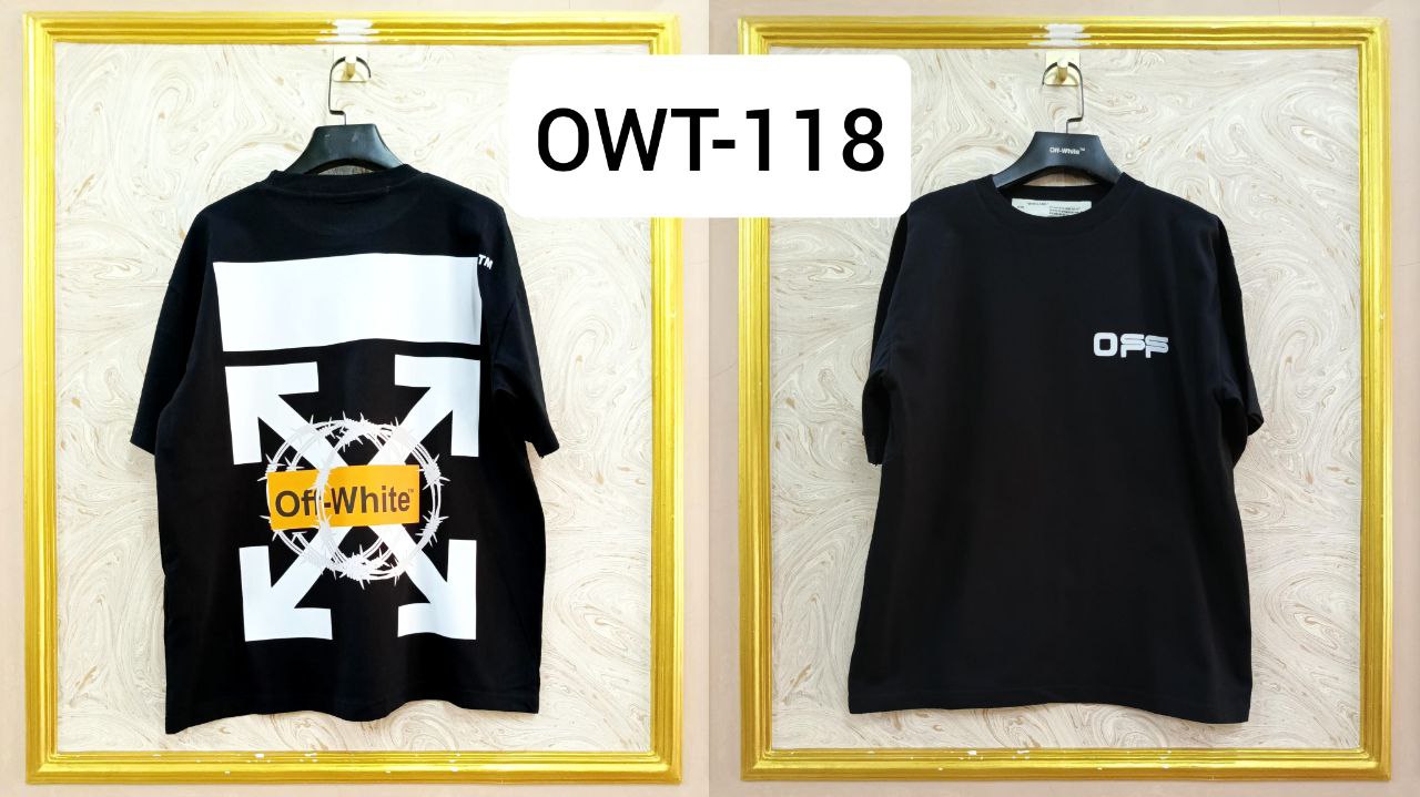 Off-White Inspired Back Logo T-Shirt - OWT-118