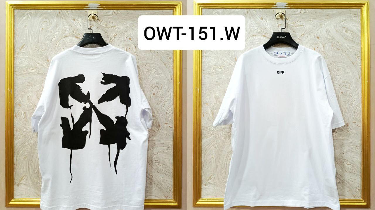 Off-White Inspired Back Logo T-Shirt - OWT-151 White Edition