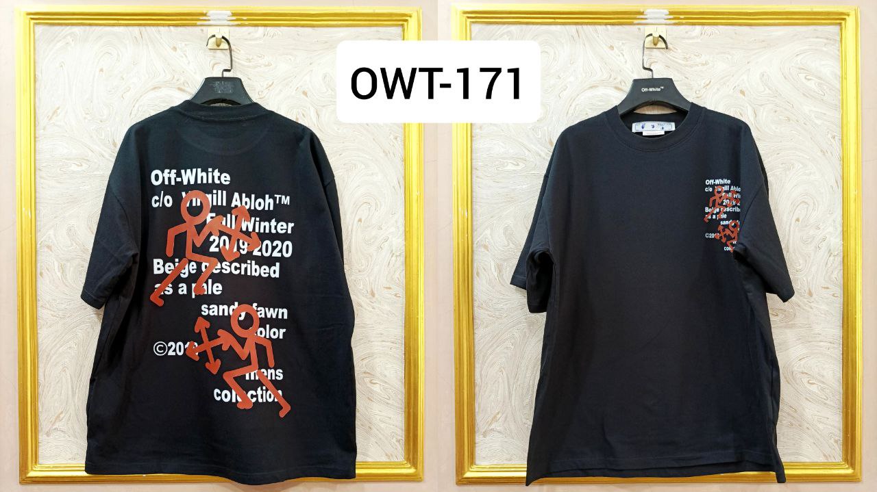 Off-White Inspired Back Logo T-Shirt - OWT-171