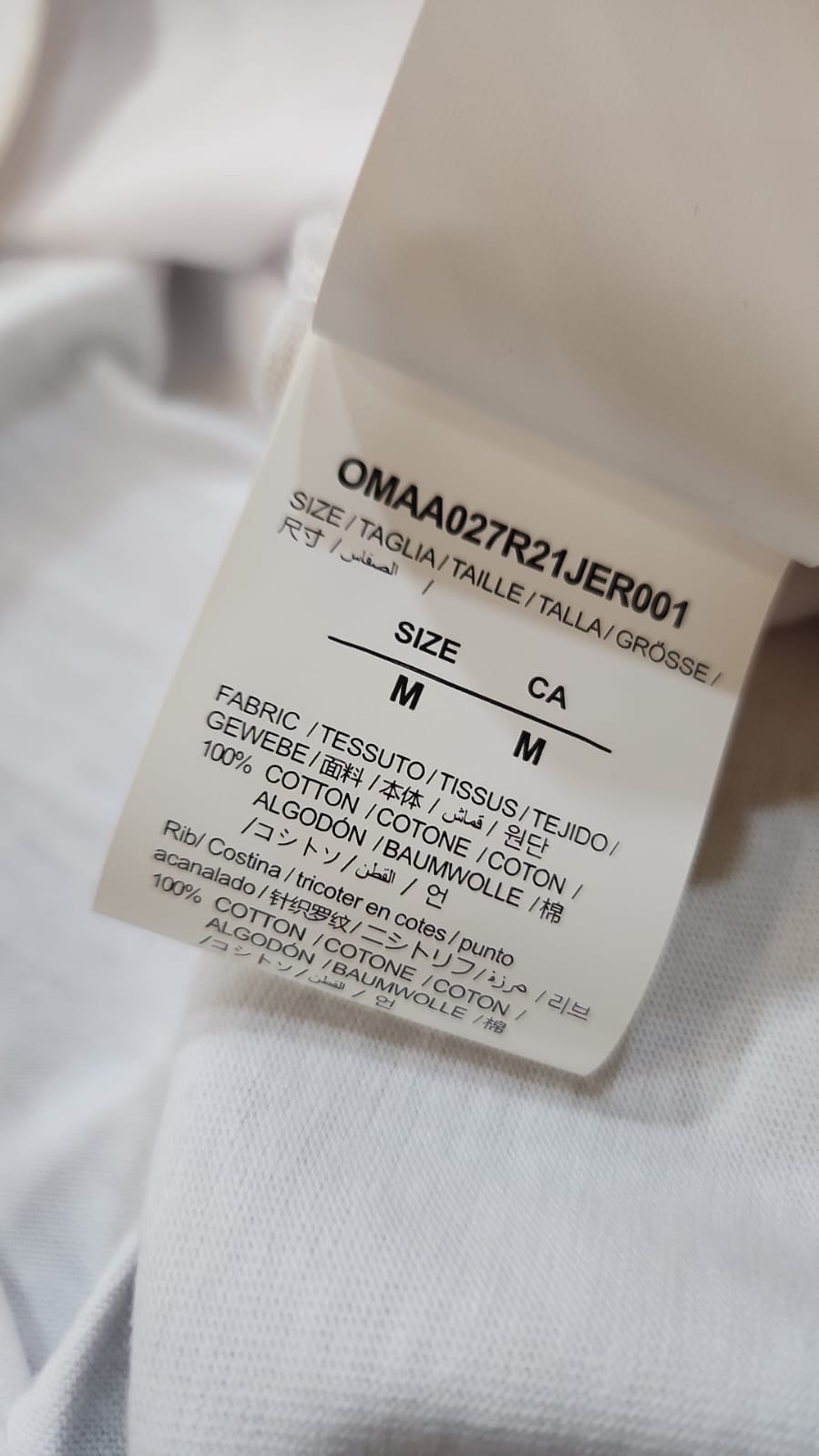 Off-White Inspired Back Logo T-Shirt - OWT-203 White Edition