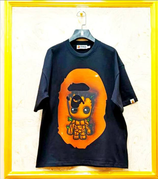 Streetwear Oversized Tee | Ape Graphic Inspired | Premium Cotton | BP-106