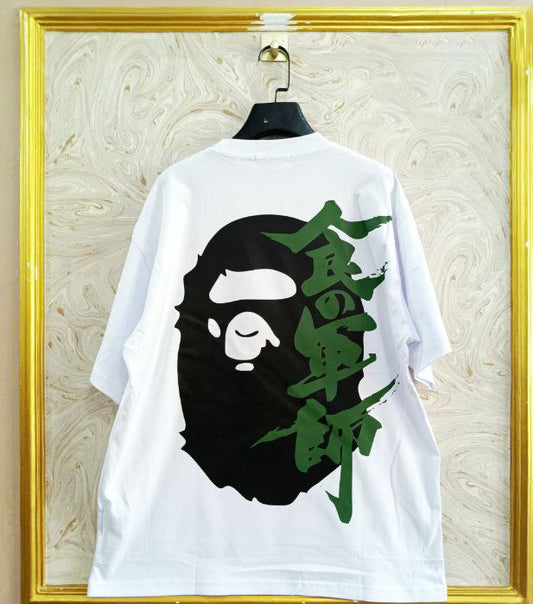 Streetwear Oversized Tee | Ape Graphic Inspired | Premium Cotton White Edition | BP-157.W