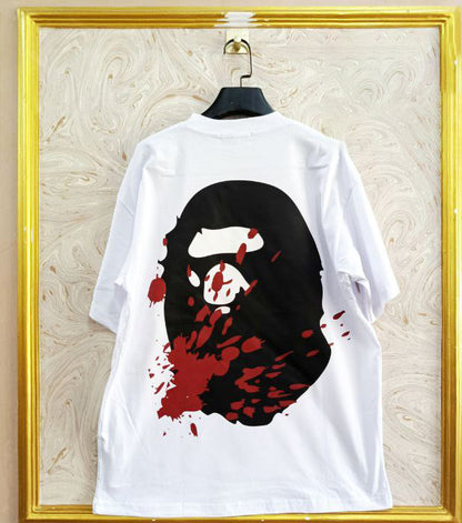 Streetwear Oversized Tee | Ape Graphic Inspired | Premium Cotton White Edition | BP-158.W