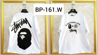 Streetwear Oversized Tee | Ape Graphic Inspired | Premium Cotton White Edition | BP-161.W
