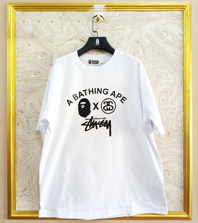 Streetwear Oversized Tee | Ape Graphic Inspired | Premium Cotton White Edition | BP-161.W