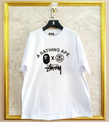 Streetwear Oversized Tee | Ape Graphic Inspired | Premium Cotton White Edition | BP-161.W