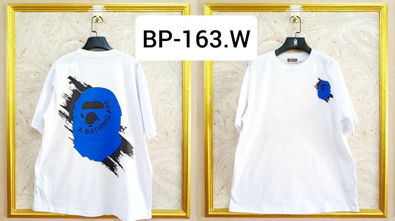 Streetwear Oversized Tee | Ape Graphic Inspired | Premium Cotton White Edition | BP-163.W