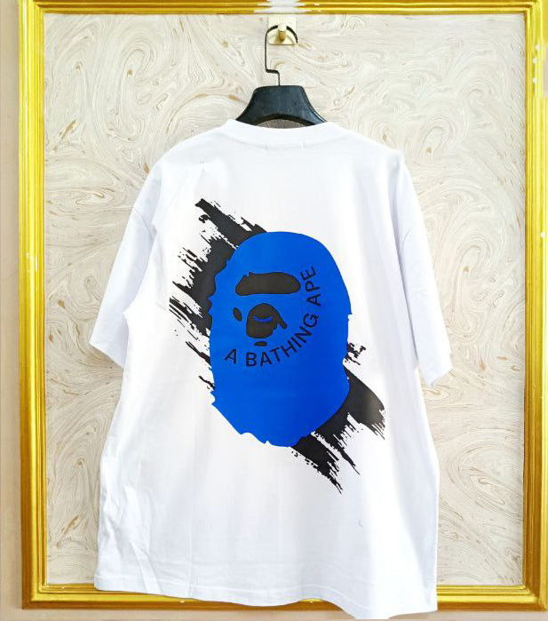 Streetwear Oversized Tee | Ape Graphic Inspired | Premium Cotton White Edition | BP-163.W