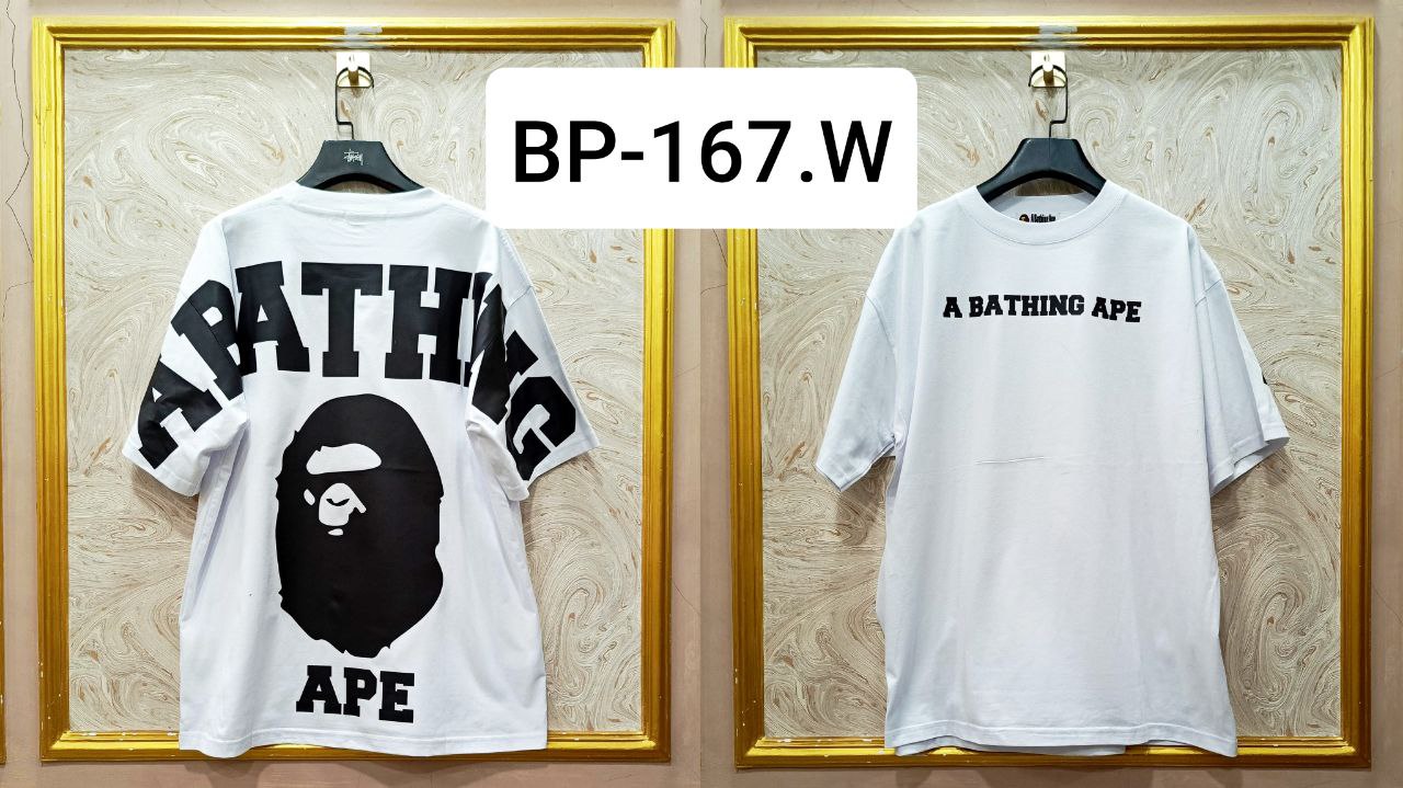 Streetwear Oversized Tee | Ape Graphic Inspired | Premium Cotton White Edition | BP-167.W