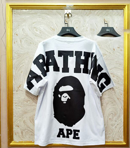 Streetwear Oversized Tee | Ape Graphic Inspired | Premium Cotton White Edition | BP-167.W