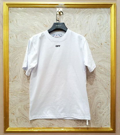 Off-White Inspired Back Logo T-Shirt - OWT-199 White Edition