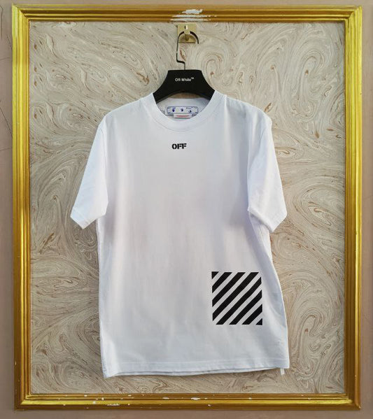 Off-White Inspired Back Logo T-Shirt - OWT-203 White Edition