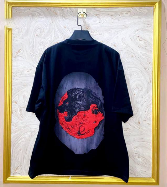 Streetwear Oversized Tee | Ape Graphic Inspired | Premium Cotton | BP-24