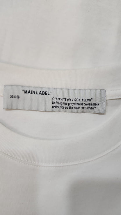 Off-White Inspired Back Logo T-Shirt - OWT-203 White Edition