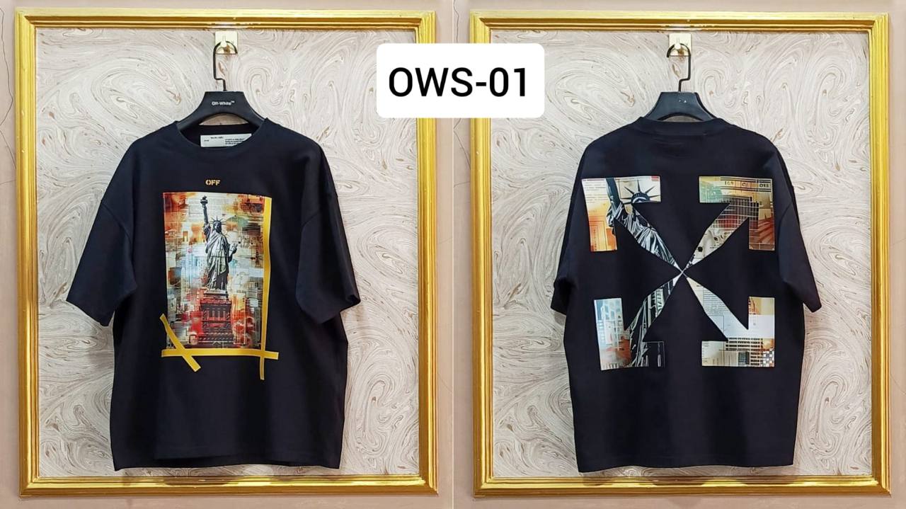 OWS-01 | Off-White Style Graphic T-Shirt – Streetwear Oversized Tee