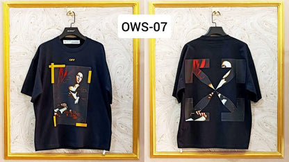OWS-07 | Off-White Style Graphic T-Shirt – Streetwear Oversized Tee