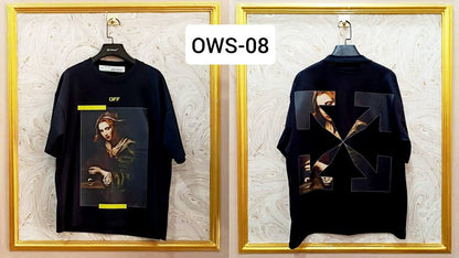 OWS-08 | Off-White Style Graphic T-Shirt – Streetwear Oversized Tee
