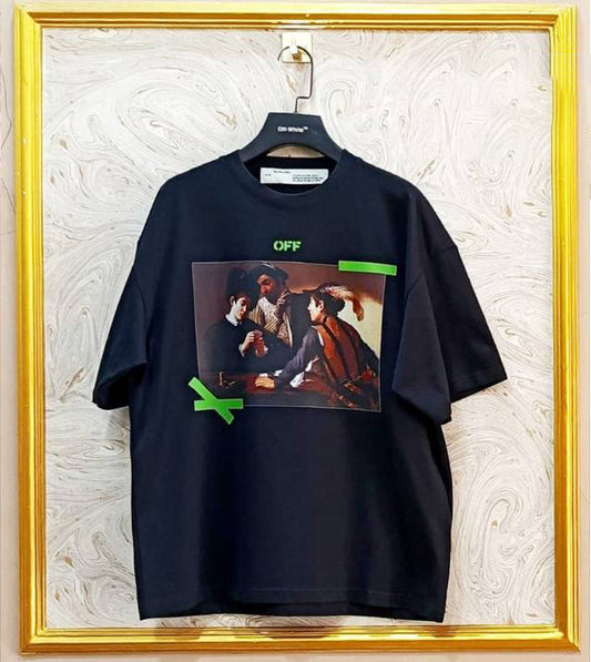 OWS-09 | Off-White Style Graphic T-Shirt – Streetwear Oversized Tee
