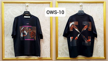 OWS-10 | Off-White Style Graphic T-Shirt – Streetwear Oversized Tee