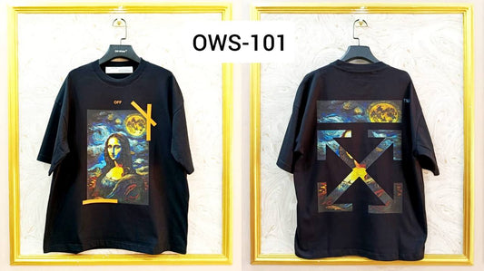 OWS-101 | Off-White Style Graphic T-Shirt – Streetwear Oversized Tee