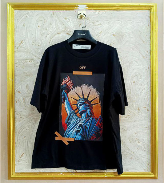 OWS-102 | Off-White Style Graphic T-Shirt – Streetwear Oversized Tee
