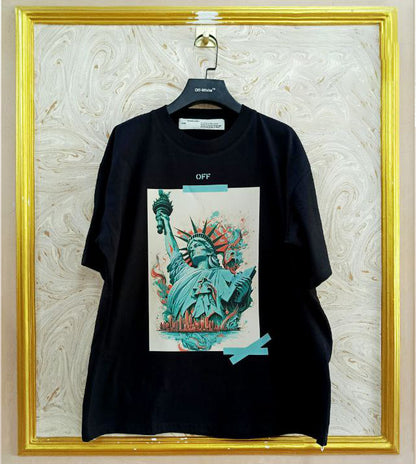 OWS-103 | Off-White Style Graphic T-Shirt – Streetwear Oversized Tee