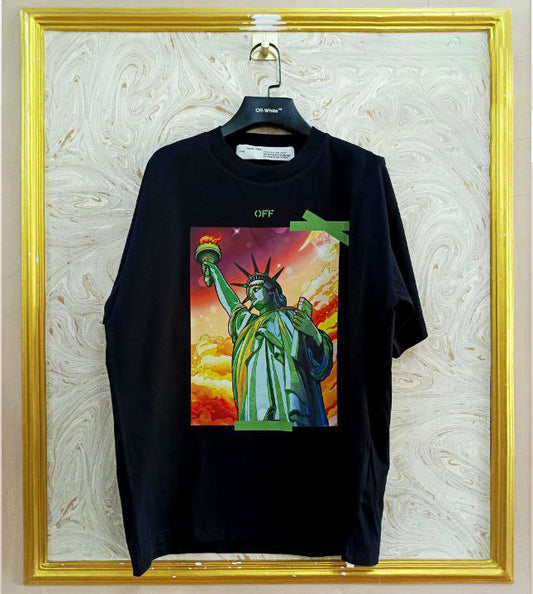 OWS-104 | Off-White Style Graphic T-Shirt – Streetwear Oversized Tee