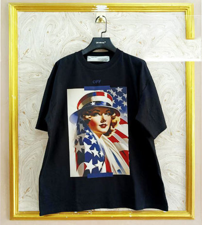 OWS-106 | Off-White Style Graphic T-Shirt – Streetwear Oversized Tee