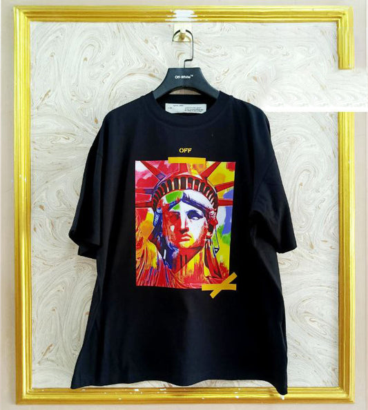 OWS-109 | Off-White Style Graphic T-Shirt – Streetwear Oversized Tee