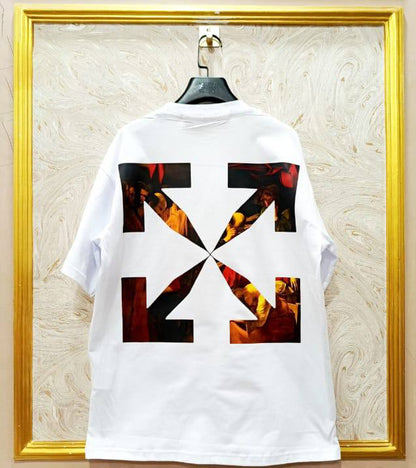 Off-White Inspired White Tee – OWS-11.W Oversized Streetwear