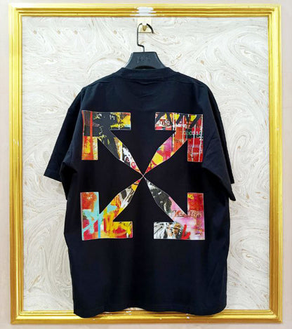 OWS-112 | Off-White Style Graphic T-Shirt – Streetwear Oversized Tee