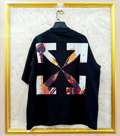 OWS-113 | Off-White Style Graphic T-Shirt – Streetwear Oversized Tee
