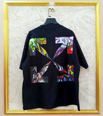 OWS-115 | Off-White Style Graphic T-Shirt – Streetwear Oversized Tee