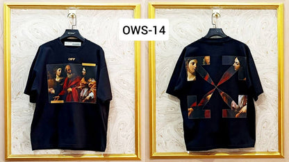 OWS-14 | Off-White Style Graphic T-Shirt – Streetwear Oversized Tee