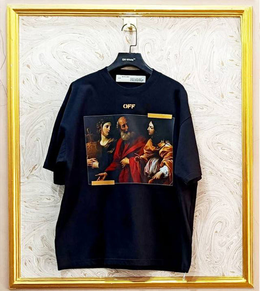 OWS-14 | Off-White Style Graphic T-Shirt – Streetwear Oversized Tee
