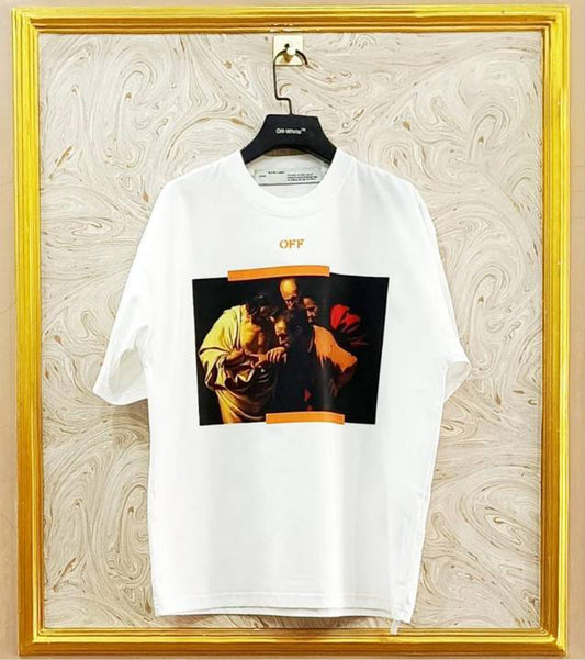 Off-White Inspired White Tee – OWS-15.W Oversized Streetwear