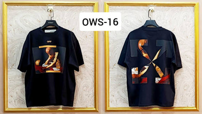 OWS-16 | Off-White Style Graphic T-Shirt – Streetwear Oversized Tee