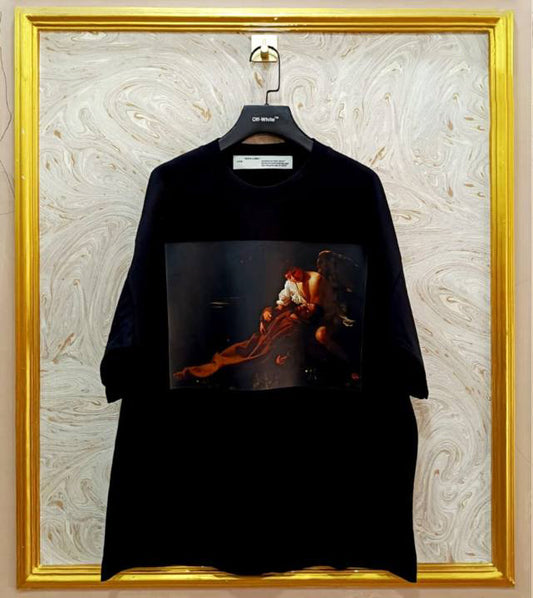 OWS-18 | Off-White Style Graphic T-Shirt – Streetwear Oversized Tee