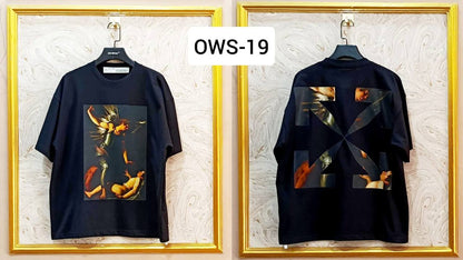 OWS-19 | Off-White Style Graphic T-Shirt – Streetwear Oversized Tee
