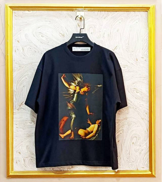 OWS-19 | Off-White Style Graphic T-Shirt – Streetwear Oversized Tee