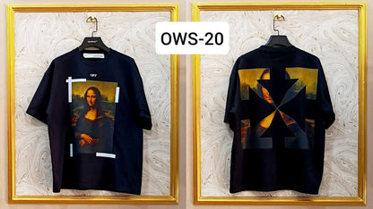 OWS-20 | Off-White Style Graphic T-Shirt – Streetwear Oversized Tee