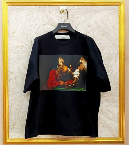 OWS-22 | Off-White Style Graphic T-Shirt – Streetwear Oversized Tee