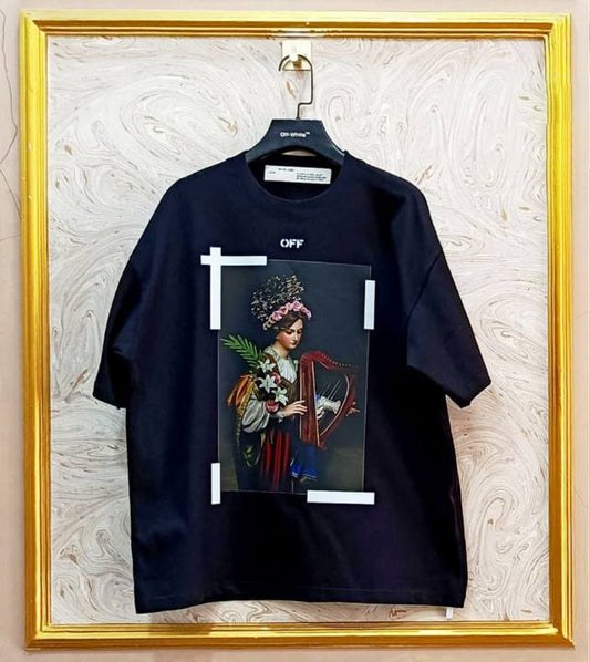 OWS-23 | Off-White Style Graphic T-Shirt – Streetwear Oversized Tee