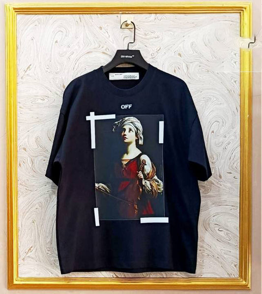 OWS-24 | Off-White Style Graphic T-Shirt – Streetwear Oversized Tee