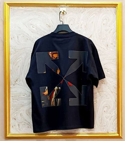 OWS-25 | Off-White Style Graphic T-Shirt – Streetwear Oversized Tee