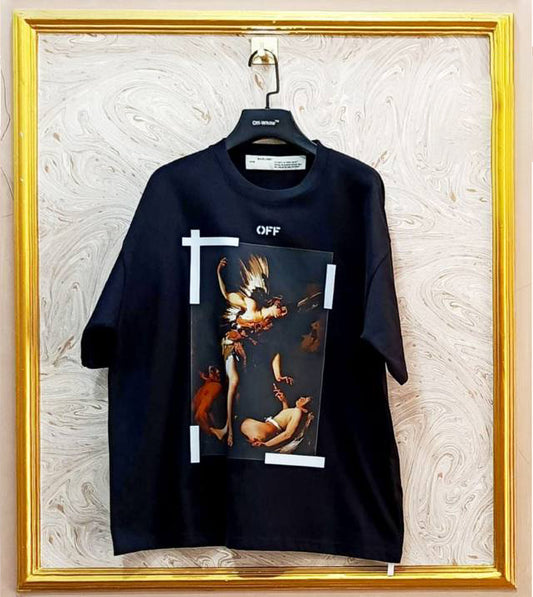 OWS-26 | Off-White Style Graphic T-Shirt – Streetwear Oversized Tee