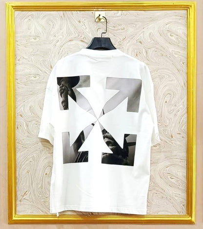 Off-White Inspired White Tee – OWS-27.W Oversized Streetwear
