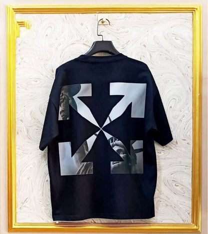 OWS-27 | Off-White Style Graphic T-Shirt – Streetwear Oversized Tee